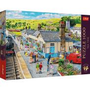 Puzzle TREFL 1000 elementów Premium Dworzec Kolejowy (1)
