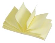 Notes samoprzylepny 76x76mm 100kart Q-Connect typ Z jasnożółty (2)