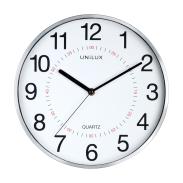 Zegar ścienny UNILUX Aria 30,5cm metaliczny szary (1)