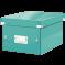 Pudełko do przechowywania A5 LEITZ Click&Store Wow turkusowe 