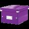 Pudełko do przechowywania A5 LEITZ Click&Store Wow fioletowe 