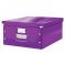 Pudełko do przechowywania A3 LEITZ Click&Store Wow fioletowe 