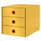 Pojemnik z 3 szufladami LEITZ Click&Store Cosy żółte 