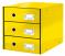 Pojemnik z 3 szufladami LEITZ Click&Store Wow żółty