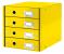 Pojemnik z 4 szufladami LEITZ Click&Store Wow żółty 