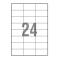 Etykiety samoprzylepne 70x37=24 BIURO PLUS op=100 ark 