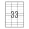 Etykiety samoprzylepne 70x25,4=33 BIURO PLUS op=100 ark 