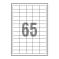 Etykiety samoprzylepne 38x21,2=65 BIURO PLUS op=100 ark 