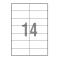 Etykiety samoprzylepne 105x42,4=14 BIURO PLUS op=100 ark 
