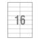Etykiety samoprzylepne 105x37=16 BIURO PLUS op=100 ark 