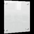 Mała tabliczka suchościeralna Nobo z przezroczystego akrylu do powieszenia na ścianie, 300 x 300 mm