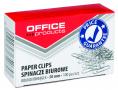 Spinacze okrągłe OFFICE PRODUCTS 50mm (100szt) srebrne 