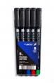 Komplet foliopisów Rystor B 12,5mm (4kol) + 1 czarny gratis 