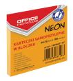 Notes samoprzylepny 76x76mm 100kart OFFICE PRODUCTS neon pomarańczowy
