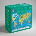 Puzzle INTERDRUK 250 elementów Kids 5 World Map