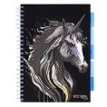 Obrazek dla: Kołobrulion A4 100 kartek w kratkę 5 zakładek STRIGO Animals Unicorn