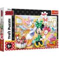 Obrazek dla: Puzzle TREFL 100 elementów Minnie w salonie kosmetycznym