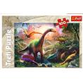 Obrazek dla: Puzzle TREFL 100 elementów Świat Dinozaurów 